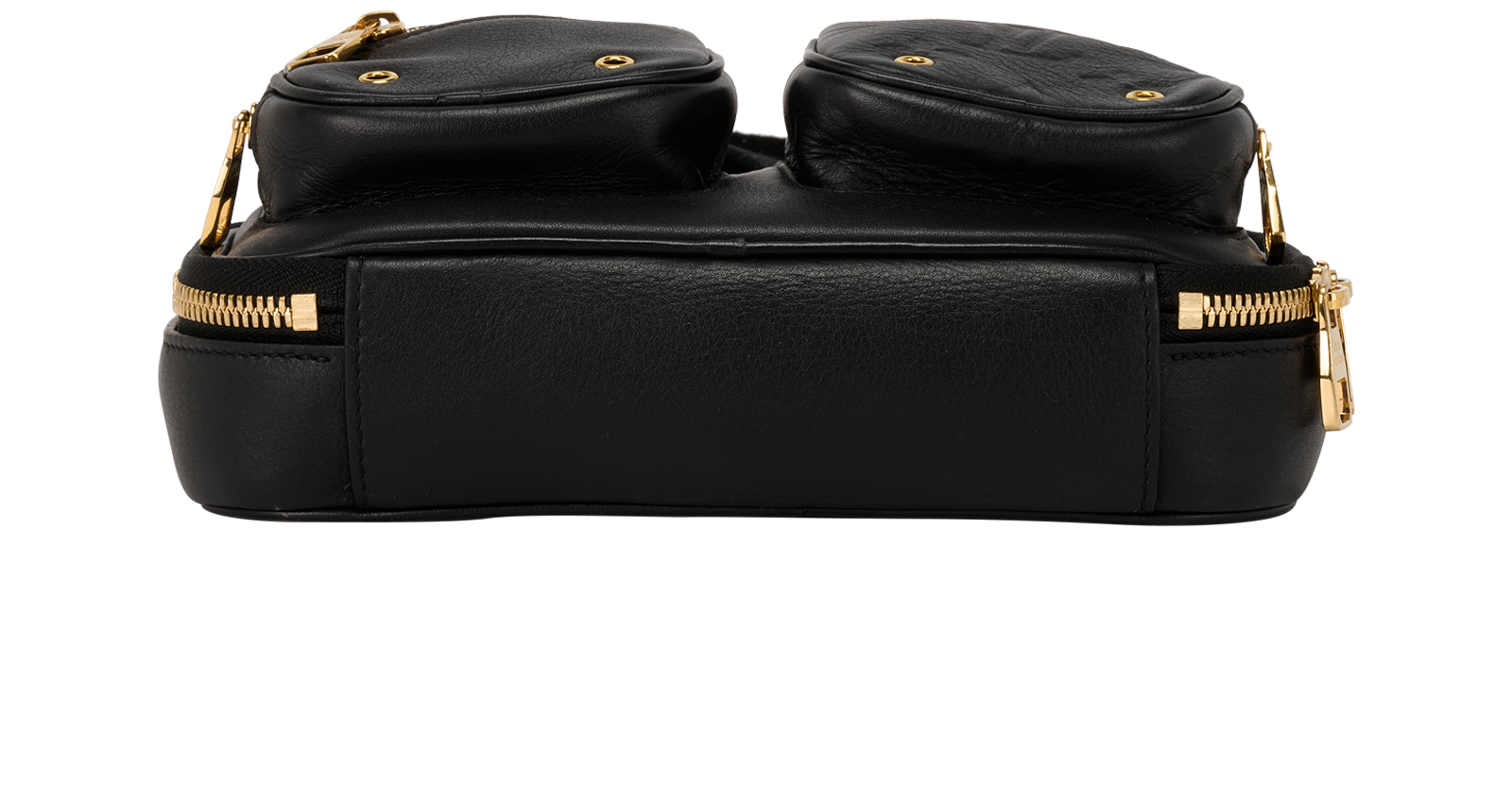 Utility Crossbody, &pound;1,250, Handbags, Black, Leather, Top view